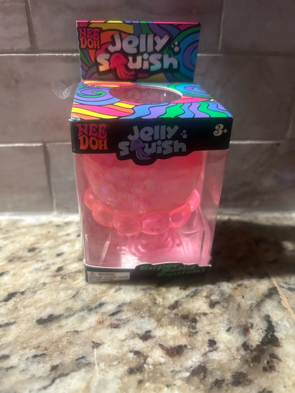 Jolly Squish Pink Octopus Squishy Toy by NeeDoh